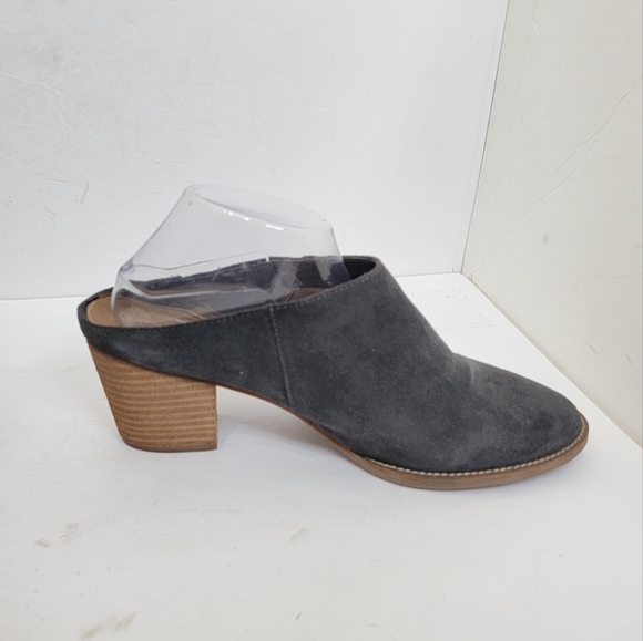 Blondo Norwich Mules Slip On Shoes Grey Suede Leather Waterproof Size 12 - Picture 4 of 10